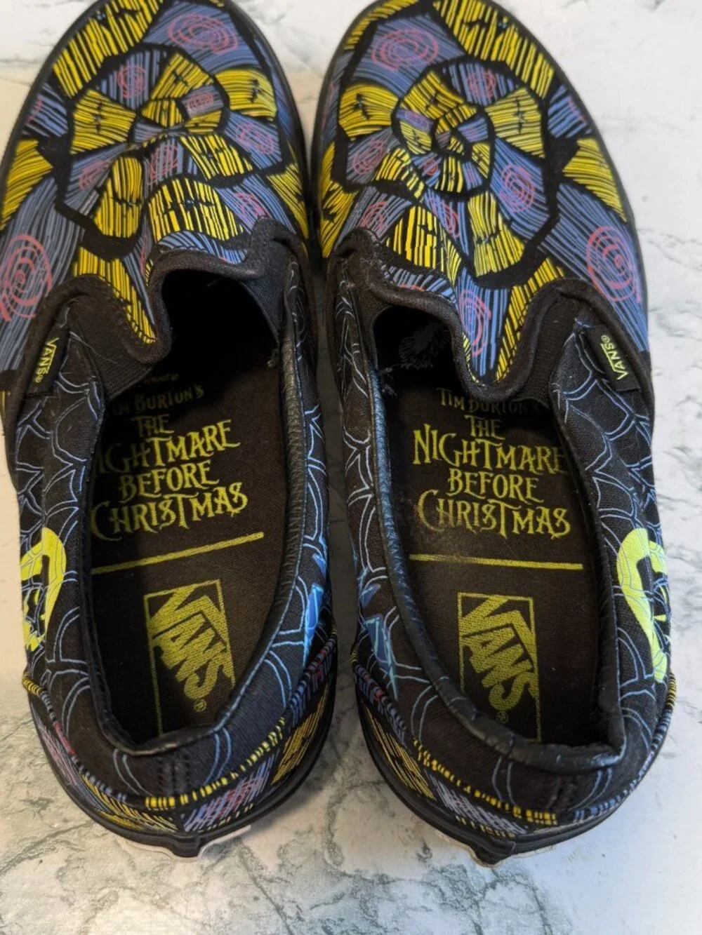Vans Women 10 Nightmare Before Christmas Shoes Slip On Low Top Glow in the Dark - Picture 6 of 7